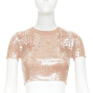 Alexander Wang 2023 Sequin Ribbed Sweater
